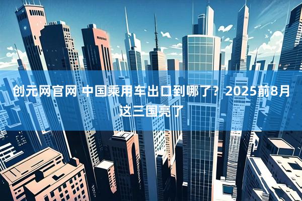 创元网官网 中国乘用车出口到哪了？2025前8月这三国亮了
