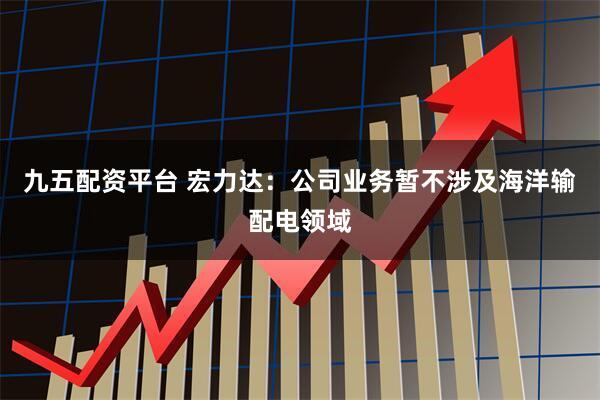九五配资平台 宏力达：公司业务暂不涉及海洋输配电领域